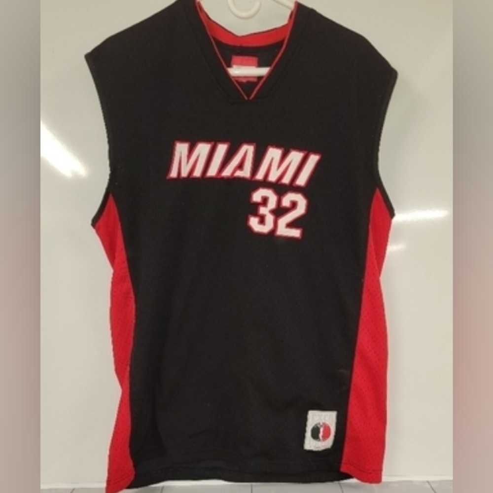 Miami Heat Shaq O'Neal Rare Black jersey Exco, Size Large